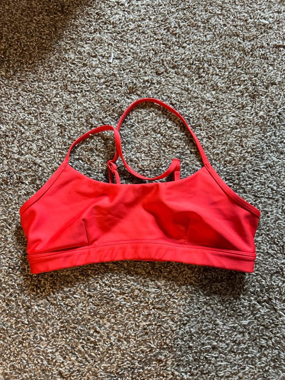 ALO Yoga Red Strappy Athletic Bralette